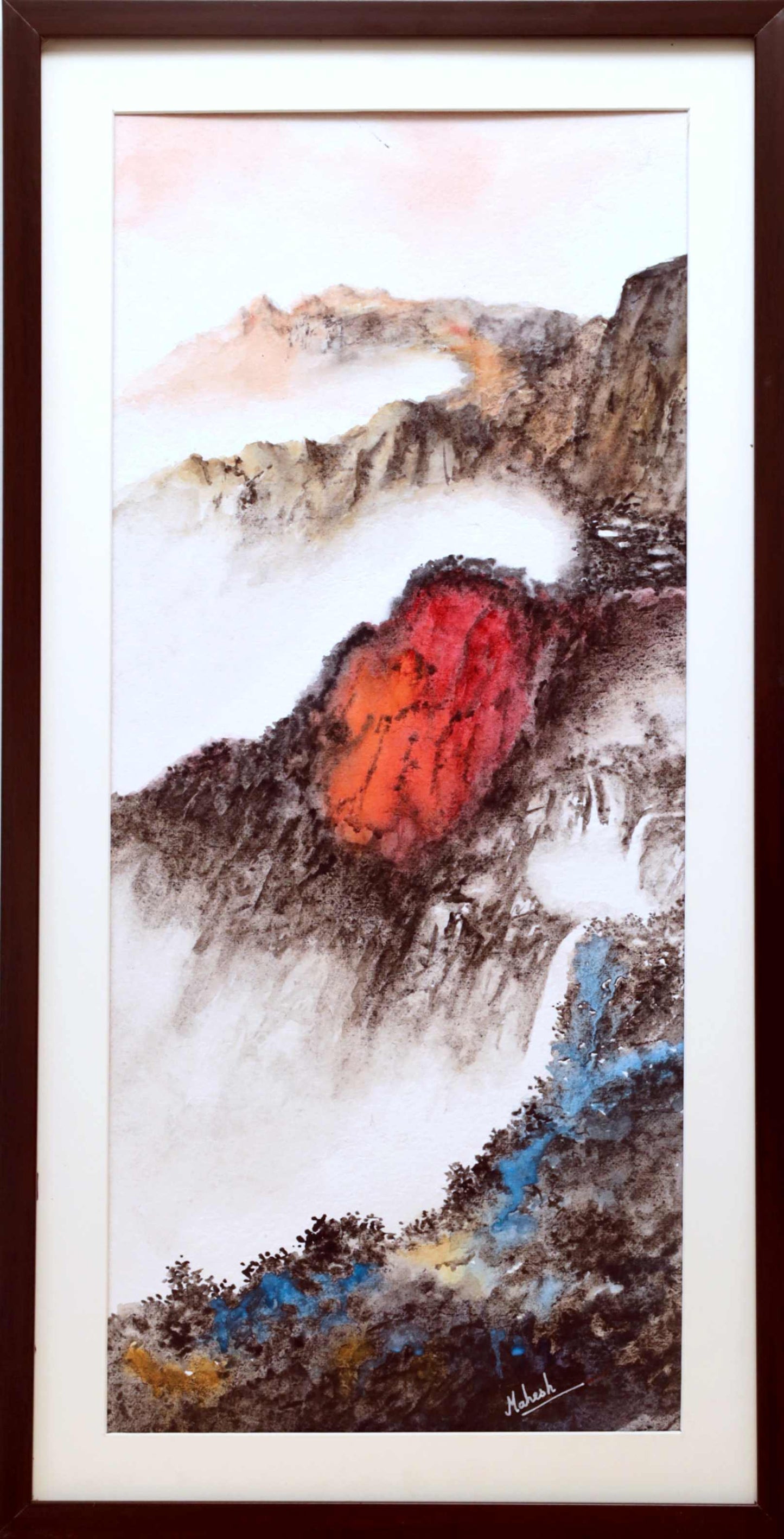 Embers in the Mist – Water Painting