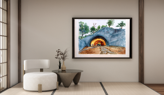 Gateway of Progress – Water Painting