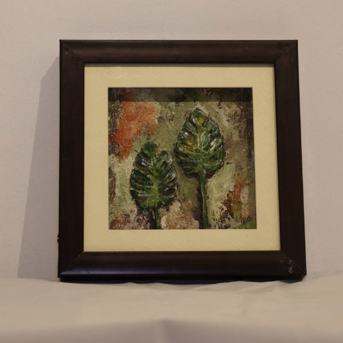 Clay Leaf Mural art  wall art