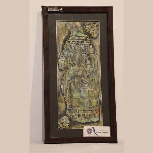 Egyptian mural art gray colour wall art