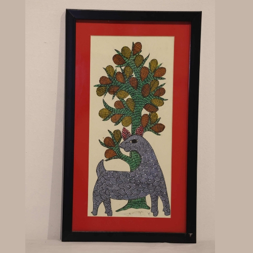 Sacred Guardian of the Forest – Gond Art Painting