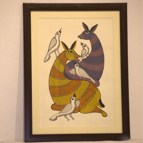 Circle of Companionship – Gond Art Painting
