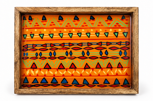 Tribal Rhythm Wooden Tray