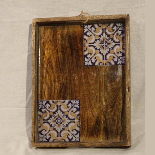 Classic Elegance Wooden Tray Wall Art