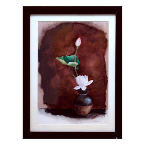 Silent Bloom – Water Painting