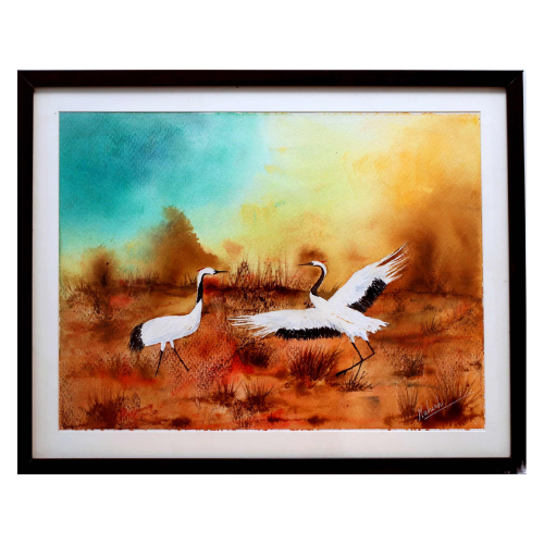 Harmony in Flight – Water Painting