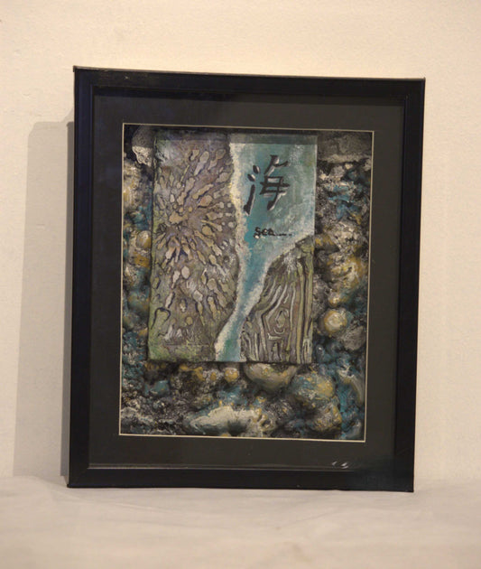 Bubble background with japanease symbol