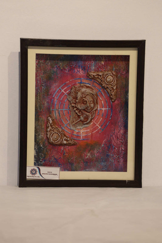 Krishna mural art wall art