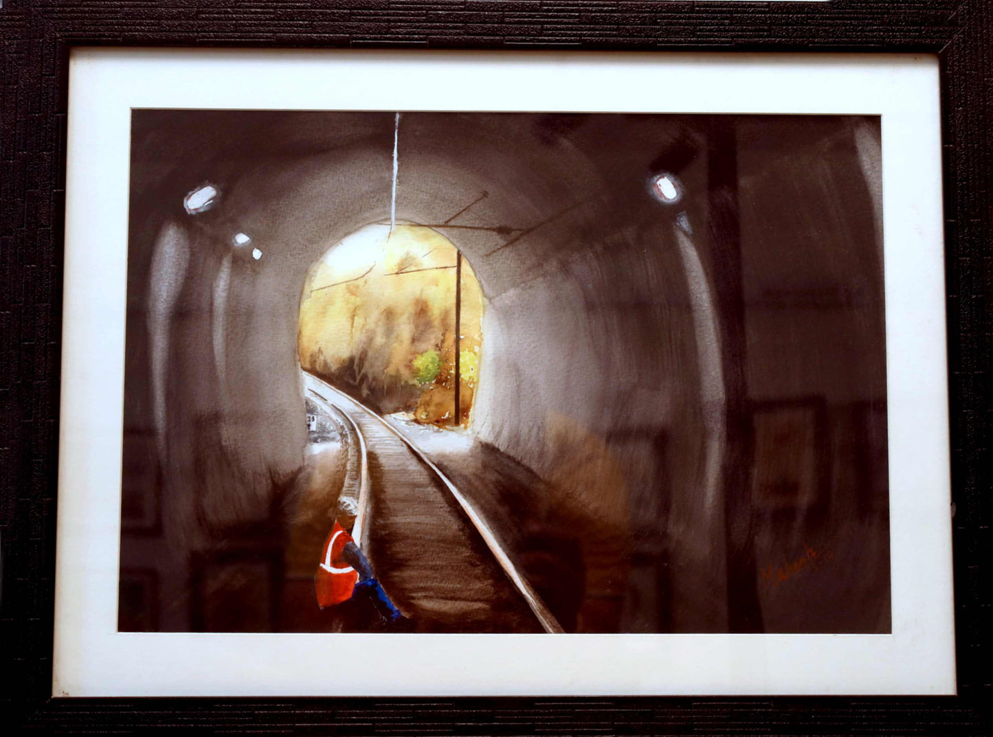 Light Beyond the Tunnel – Water Painting