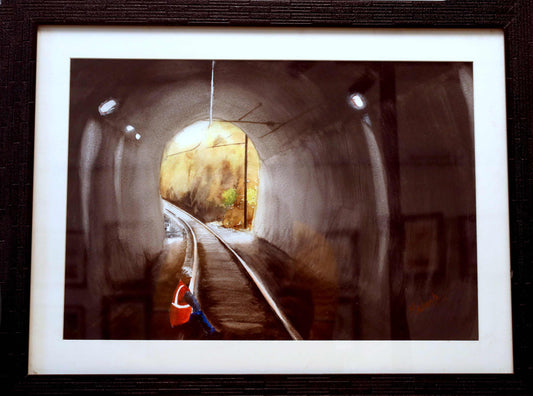 Light Beyond the Tunnel – Water Painting