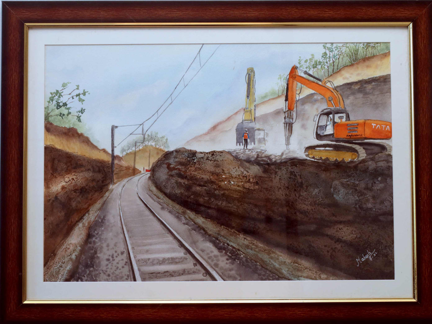 Tracks of Progress – Water Painting