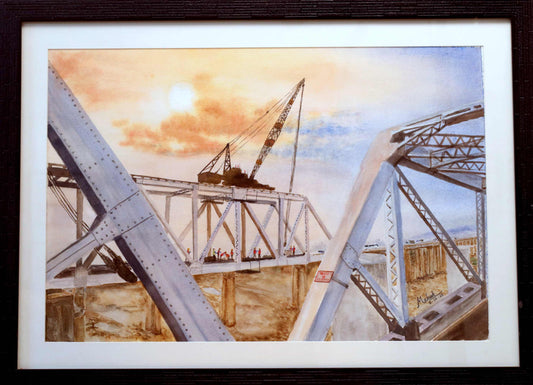 Bridges of Progress – Water Painting