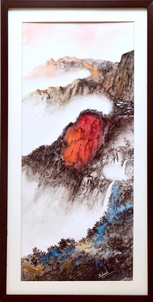 Embers in the Mist – Water Painting