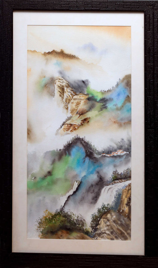 Misty Highlands – Water Painting